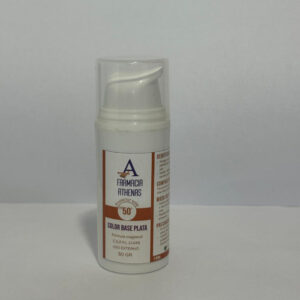 Protector solar FPS 50 color base plata