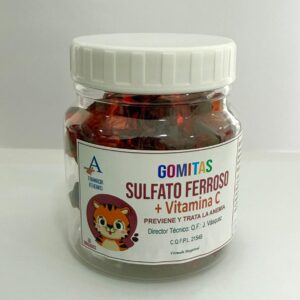 Gomitas Saludables Masticables de Sulfato ferroso+Vitamina C