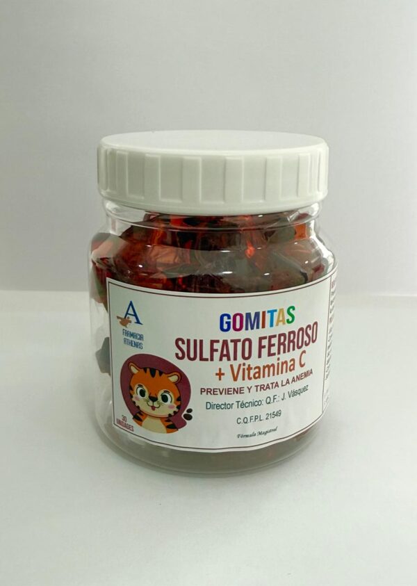 Gomitas Saludables Masticables de Sulfato ferroso+Vitamina C