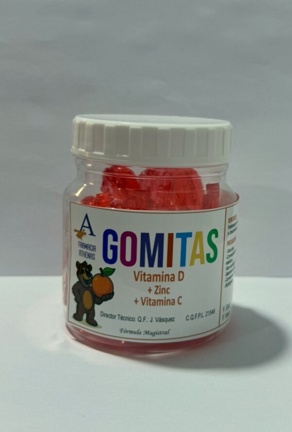 Gomitas Saludables Masticables de Vitamina D+Vitamina C+Zinc