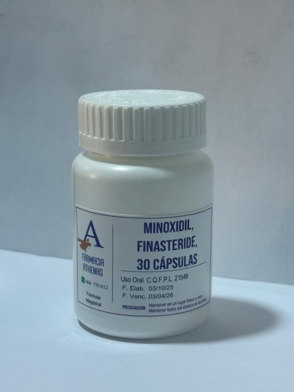 Cápsulas de Minoxidil, Finasteride (30 cápsulas)